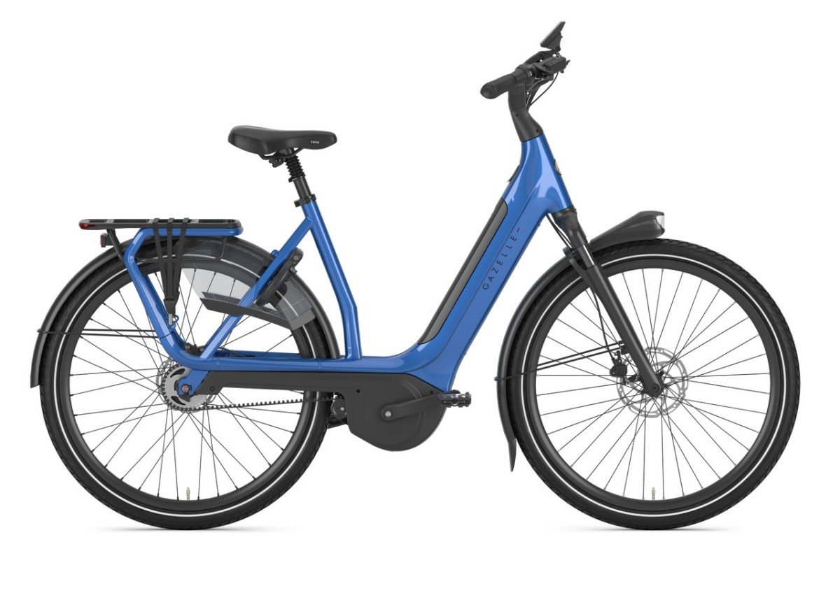 Gazelle Avignon test e-bike Tropical Blue Glans 2026